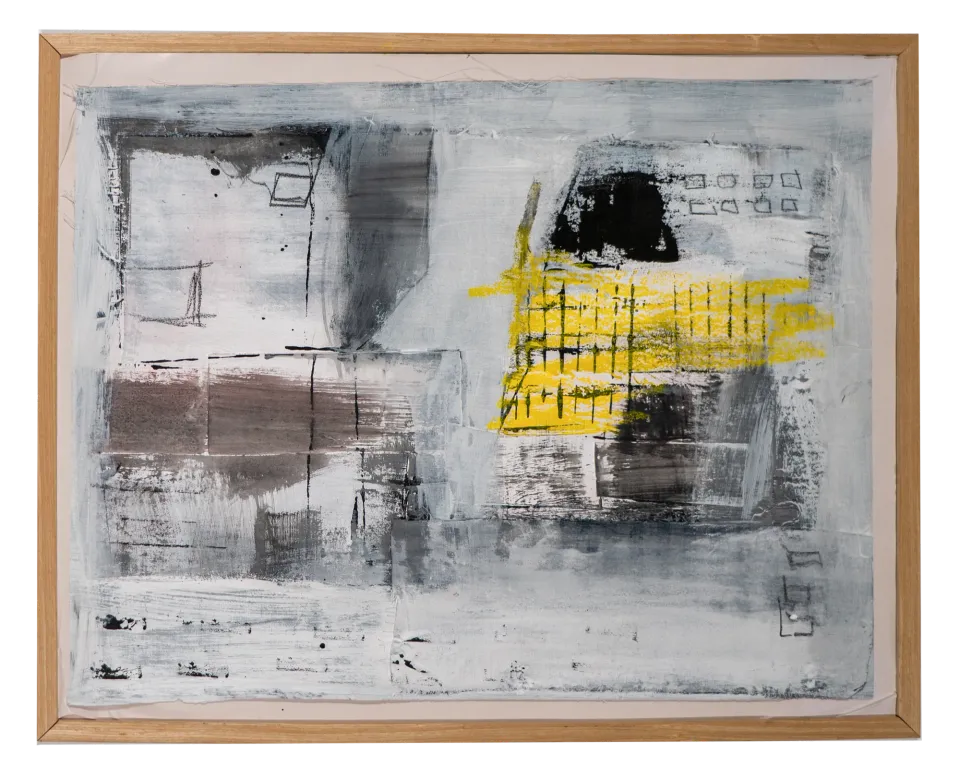 Memories No. 8, mixed media, framed