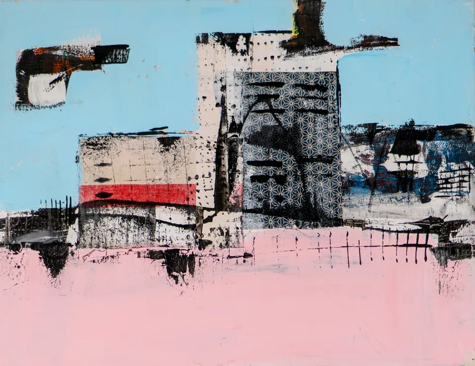 Memories No. 10, mixed media on canvas